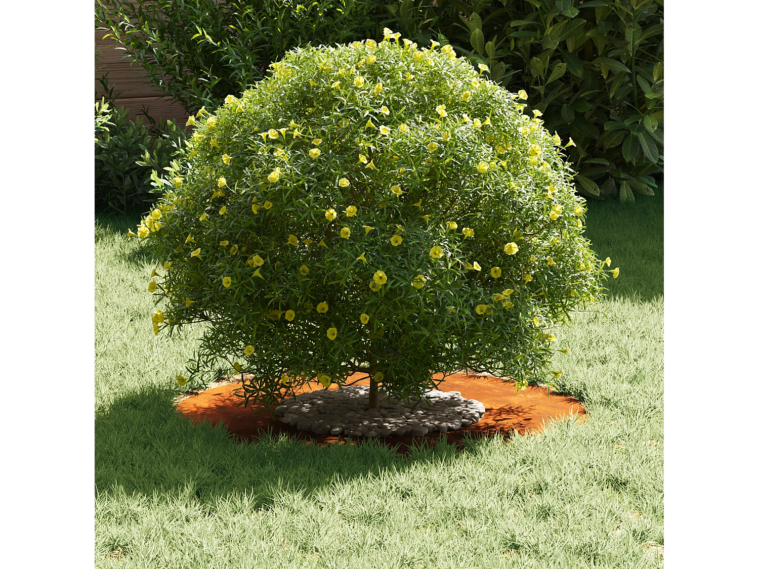 Pot en acier corten Acier corten Grand Empilable