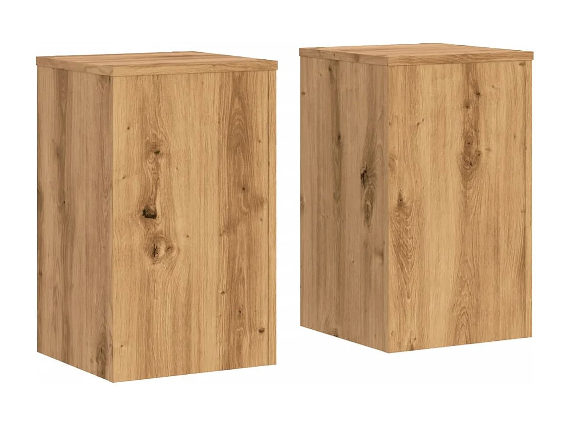 Supports pour plantes 2 pcs chêne artisanal bois ingénierie