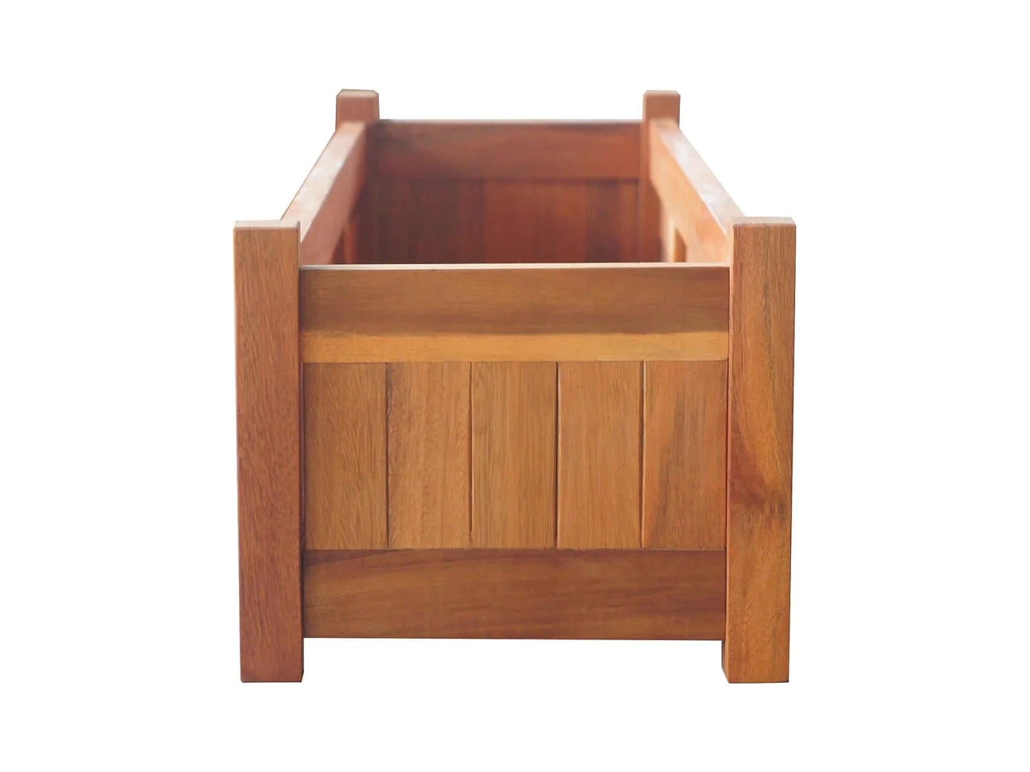 Verhoogde tuinbedden 2 stuks Acaciahout 100x30x25 cm