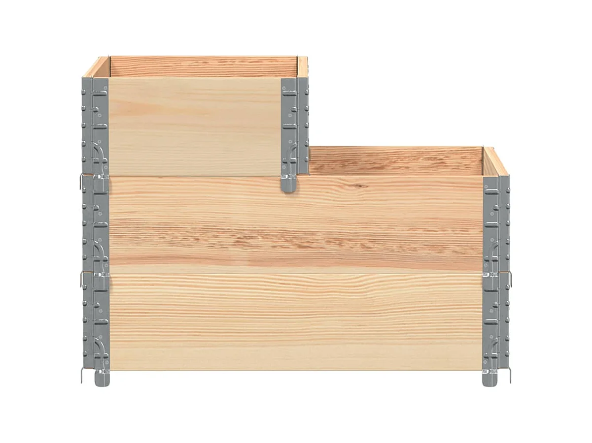 3-laags verhoogd bed 120x80 cm massief grenenhout