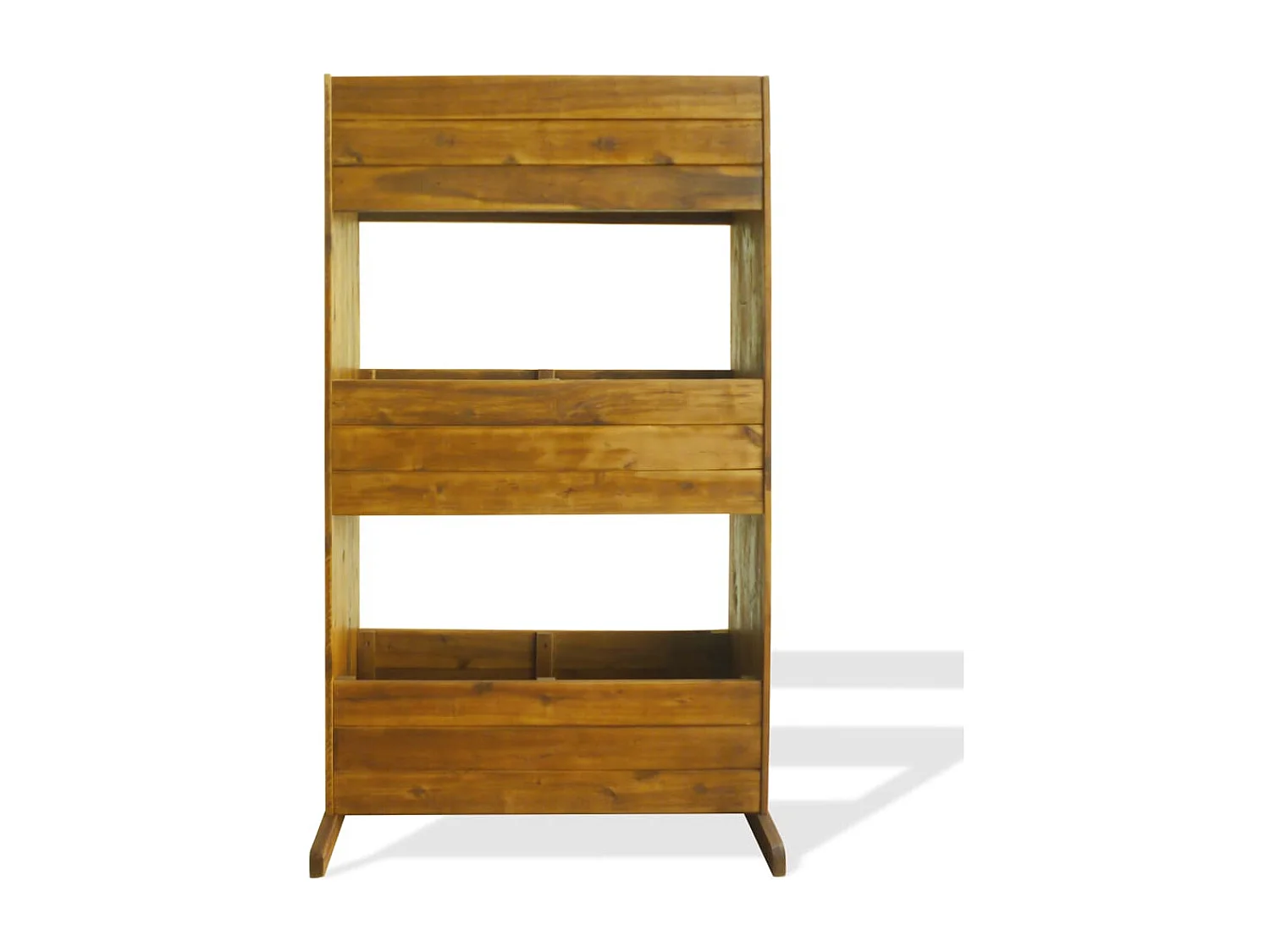 Lit surélevé de jardin à 3 niveaux Bois massif d'acacia