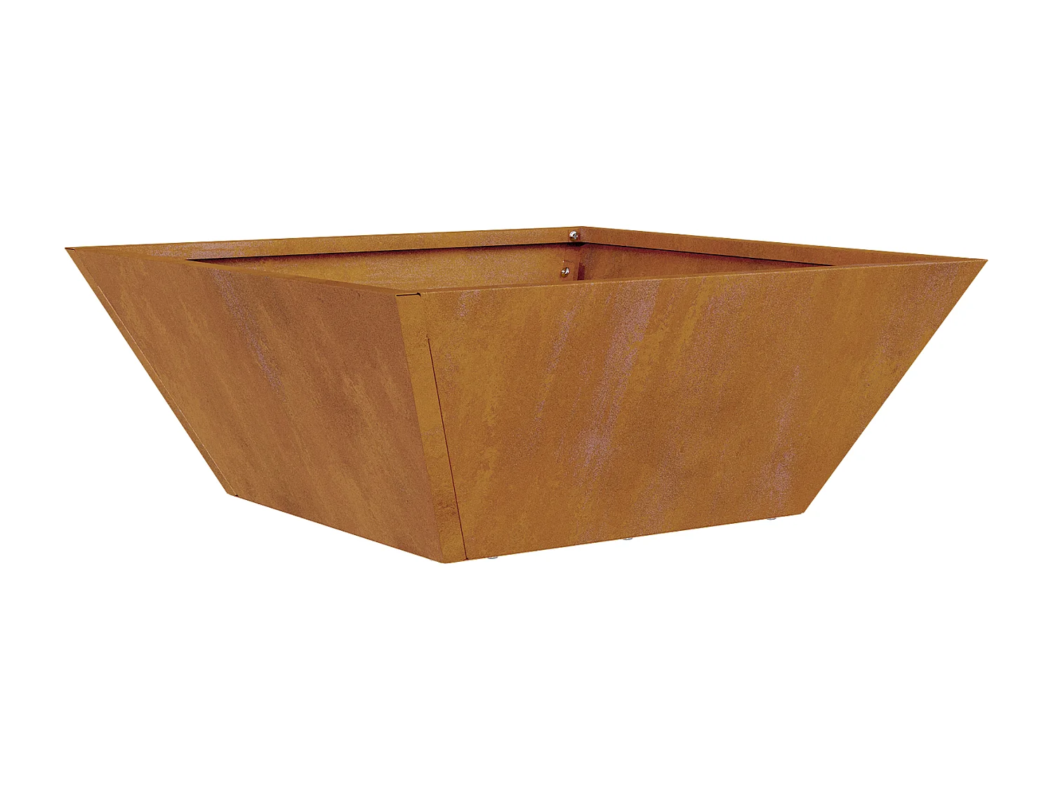 Pots en métal Acier corten 40 x 40 x 15 cm