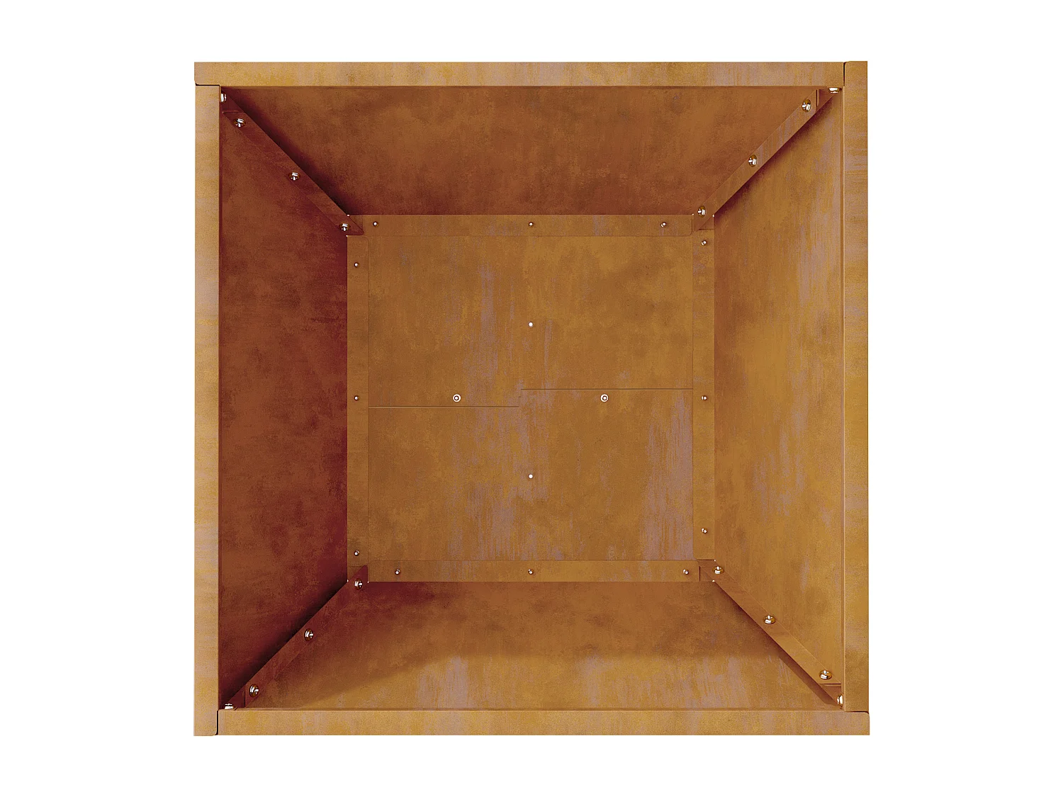 Pots en métal Acier corten 40 x 40 x 15 cm