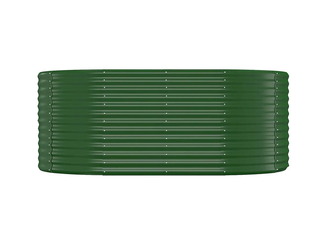 Letto da giardino rialzato in acciaio verniciato a polvere 175x100x68cm verde