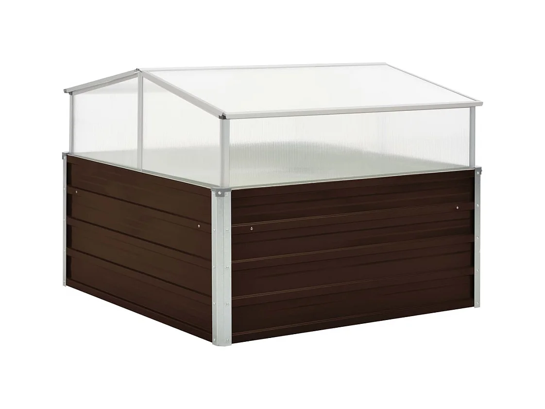 Serra marrone 100 x 100 x 85 cm in acciaio zincato