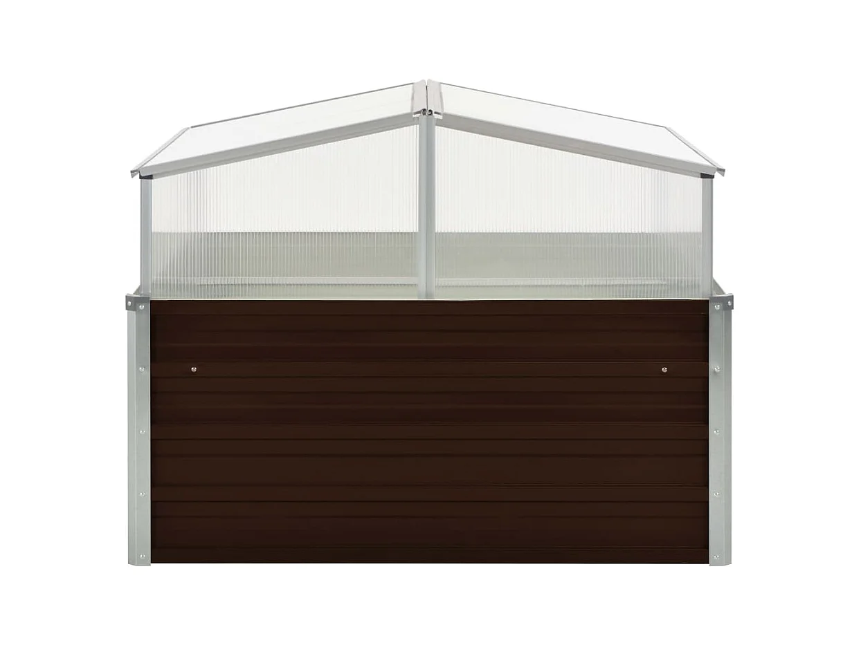 Serra marrone 100 x 100 x 85 cm in acciaio zincato