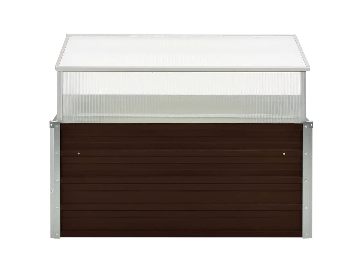 Serra marrone 100 x 100 x 85 cm in acciaio zincato