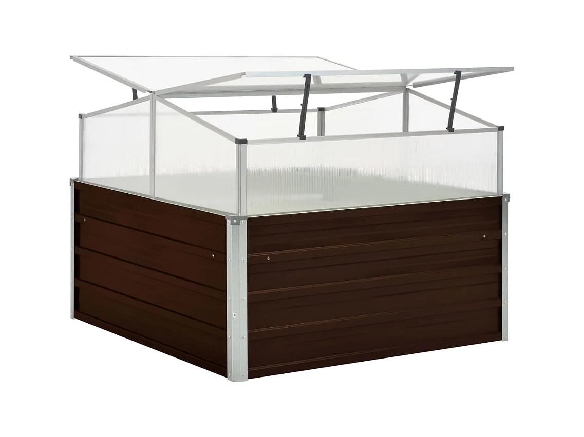 Serra marrone 100 x 100 x 85 cm in acciaio zincato