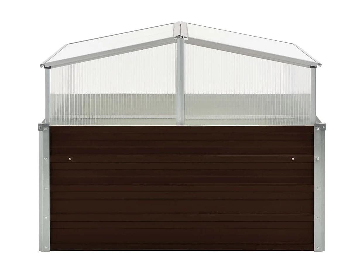 Serra marrone 100 x 100 x 85 cm in acciaio zincato