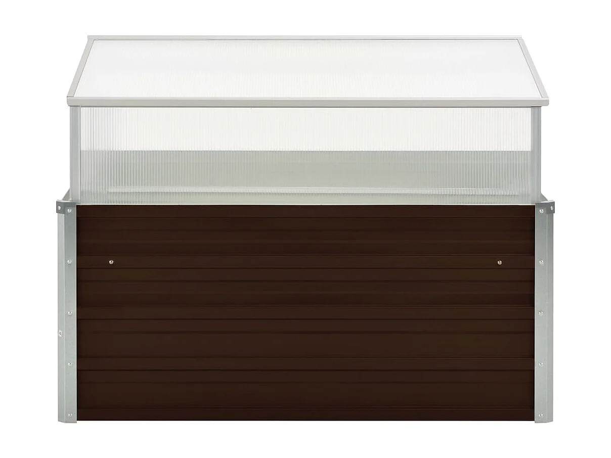 Serra marrone 100 x 100 x 85 cm in acciaio zincato