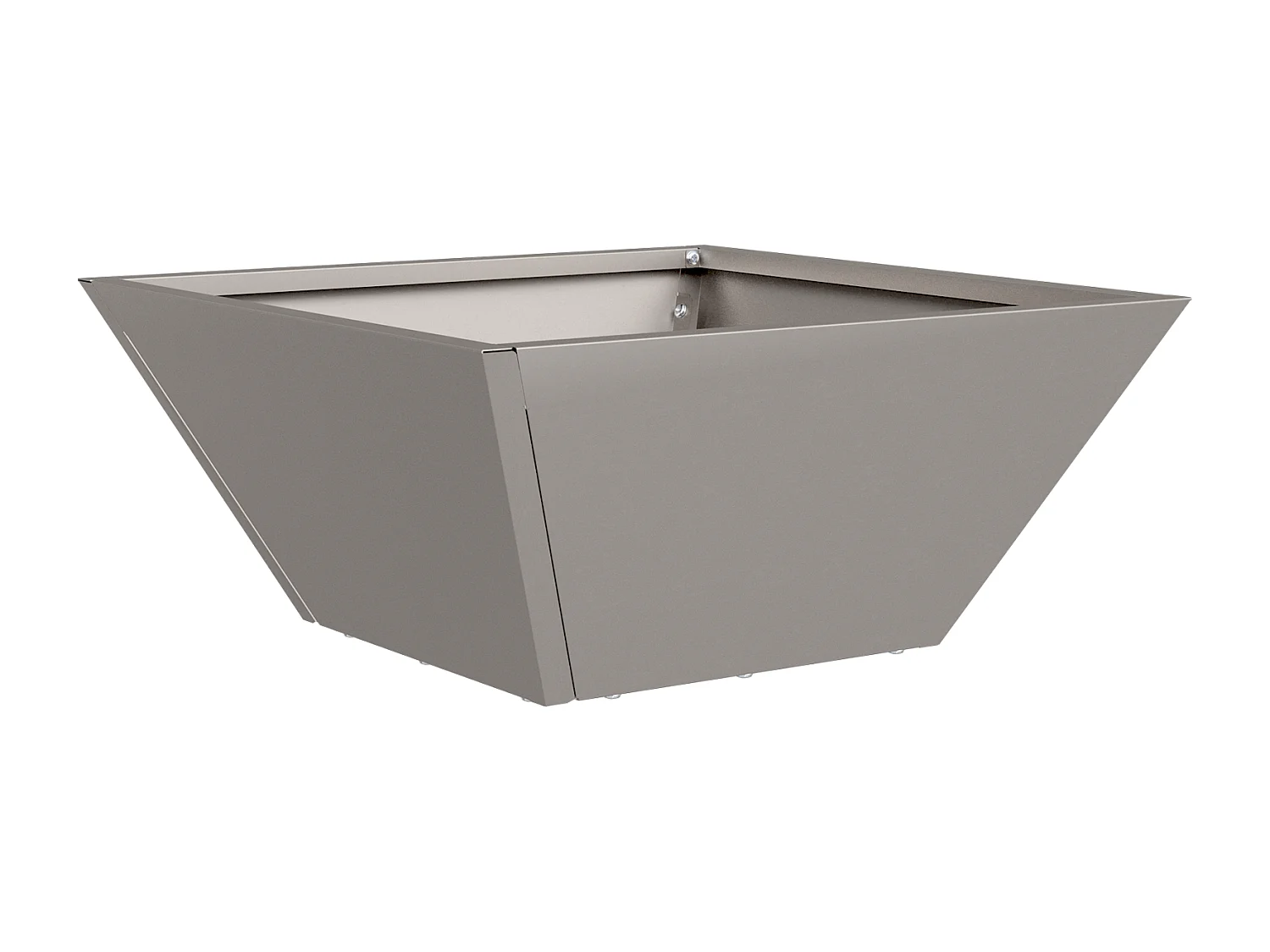 Jardinier en métal Acier météo 35 x 35 x 15 cm Durable