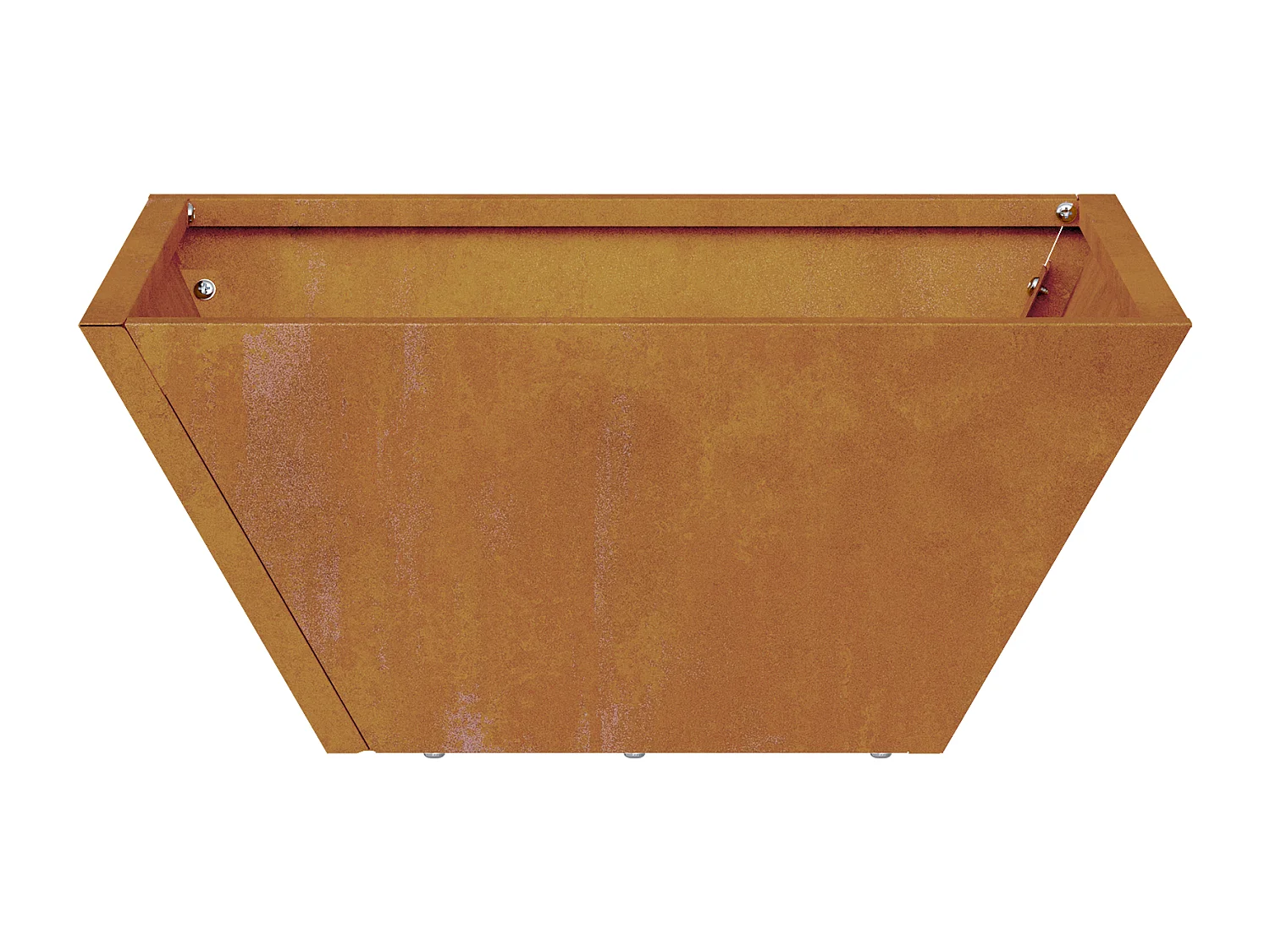 Jardinier en métal Acier météo 35 x 35 x 15 cm Durable