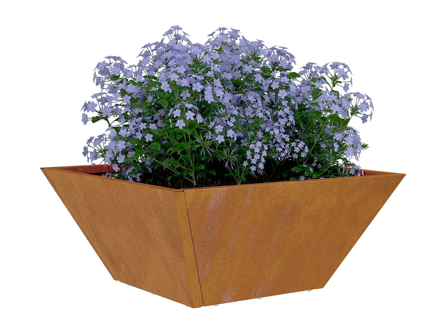 Metalen tuinman weerbestendig staal 35 x 35 x 15 cm duurzaam