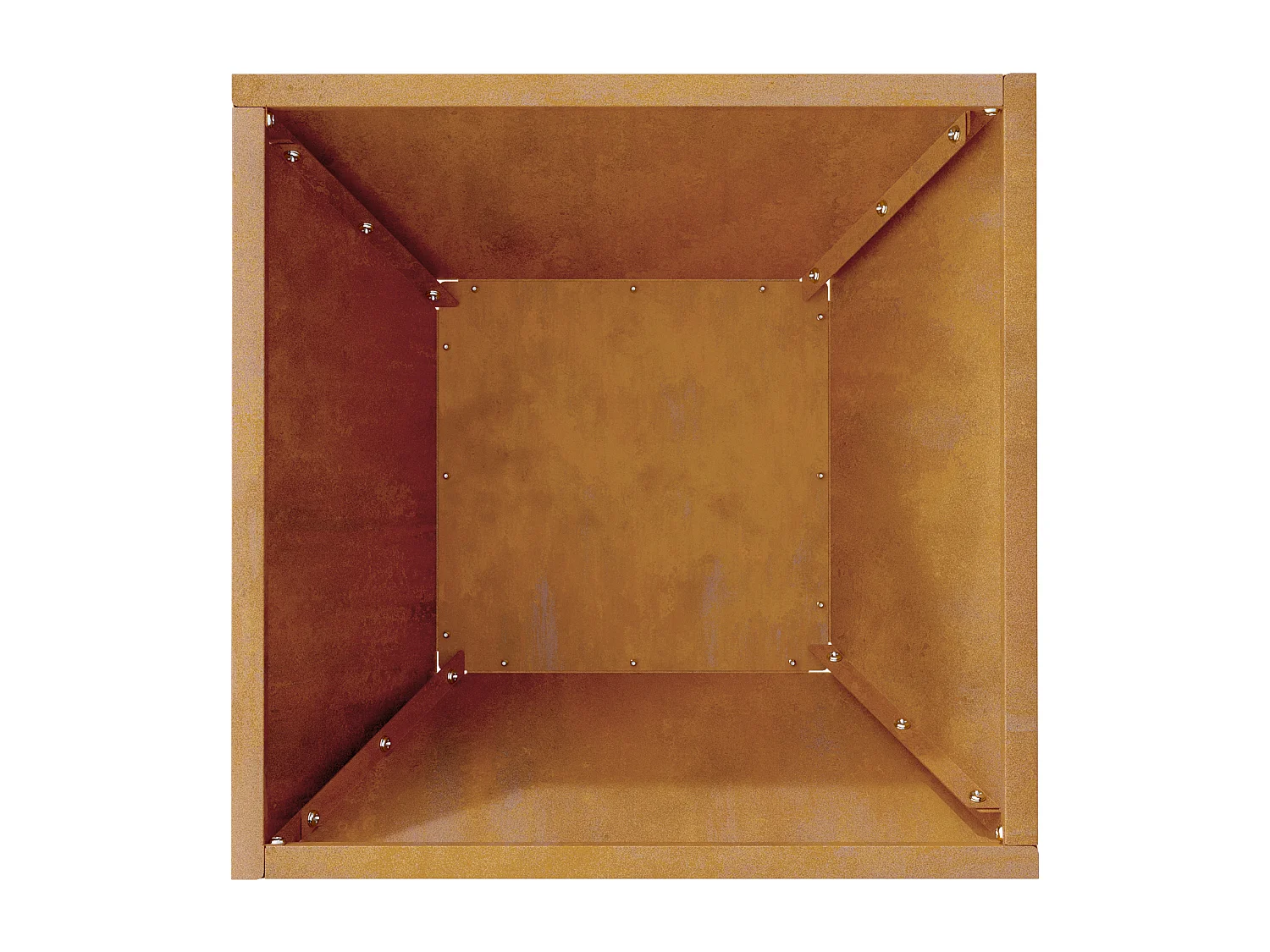 Metalen tuinman weerbestendig staal 35 x 35 x 15 cm duurzaam