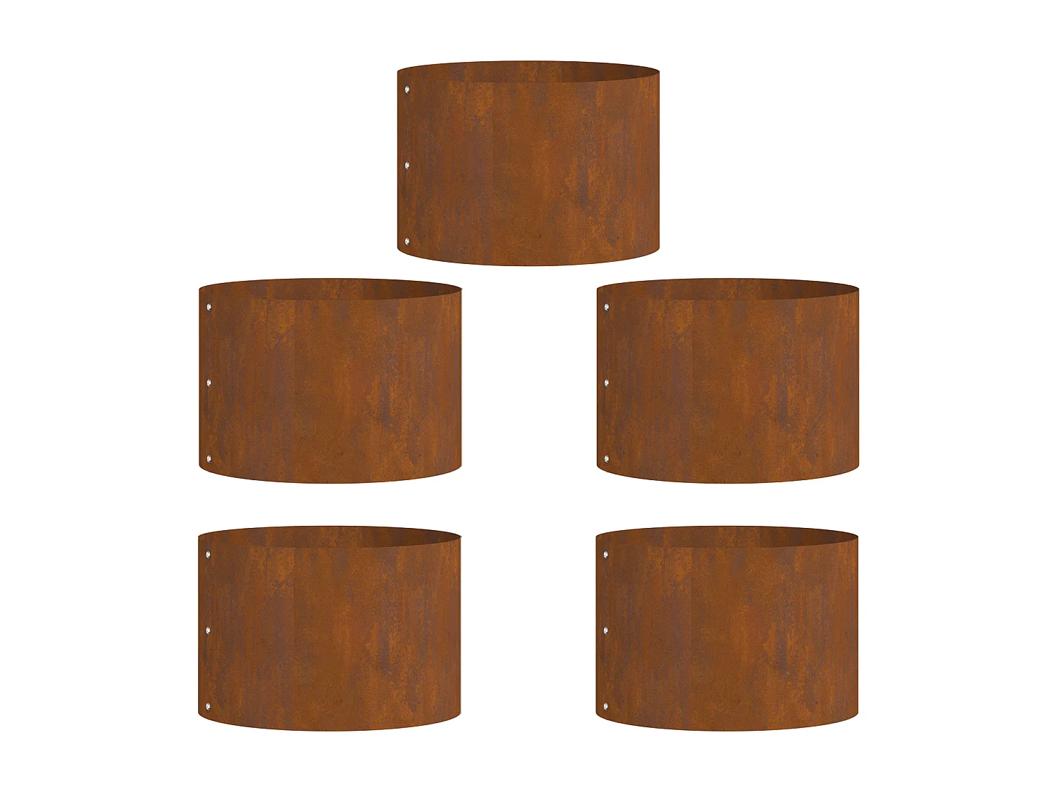 Set di pentole in acciaio Corten, di media durata