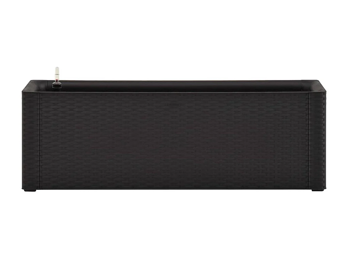 Verhoogd tuinbed met bewateringssysteem, antraciet, 100x43x33 cm