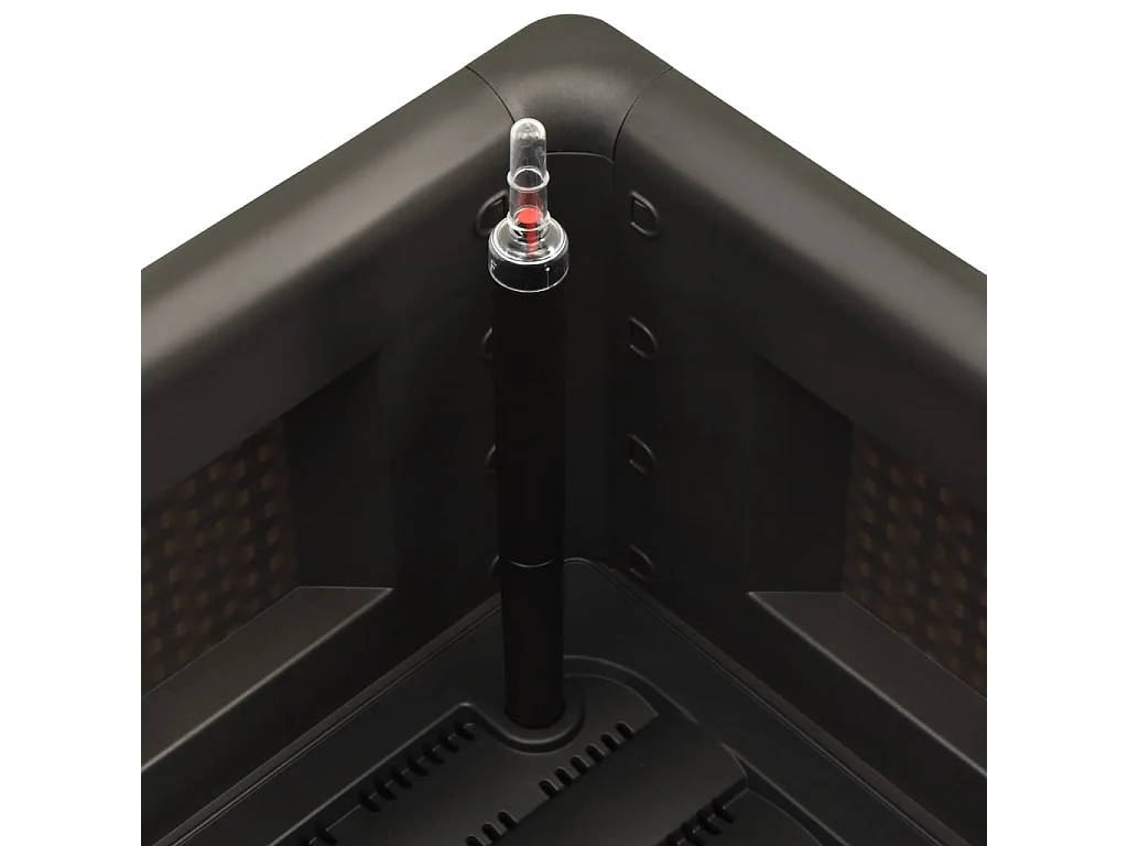 Verhoogd tuinbed met bewateringssysteem, antraciet, 100x43x33 cm