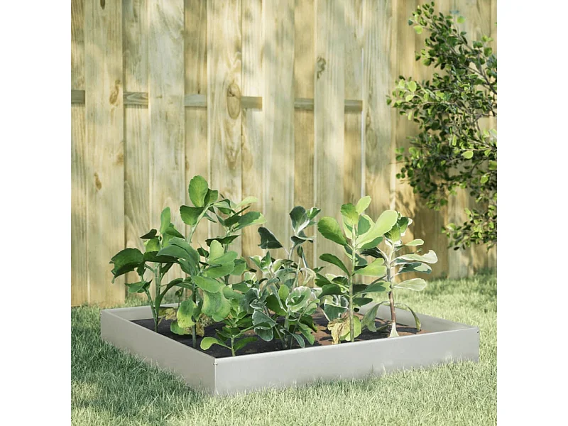 Bancal elevado 100x100x26 cm acero inoxidable