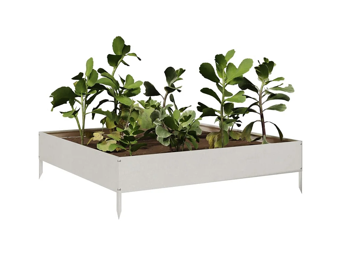 Bancal elevado 100x100x26 cm acero inoxidable