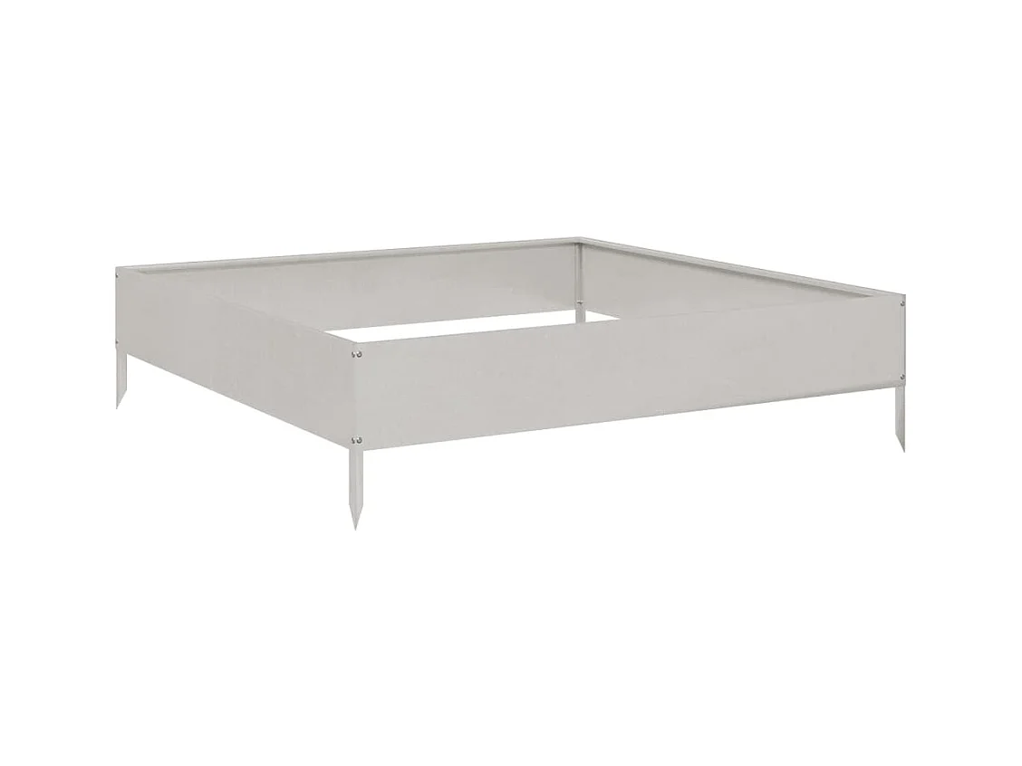 Bancal elevado 100x100x26 cm acero inoxidable