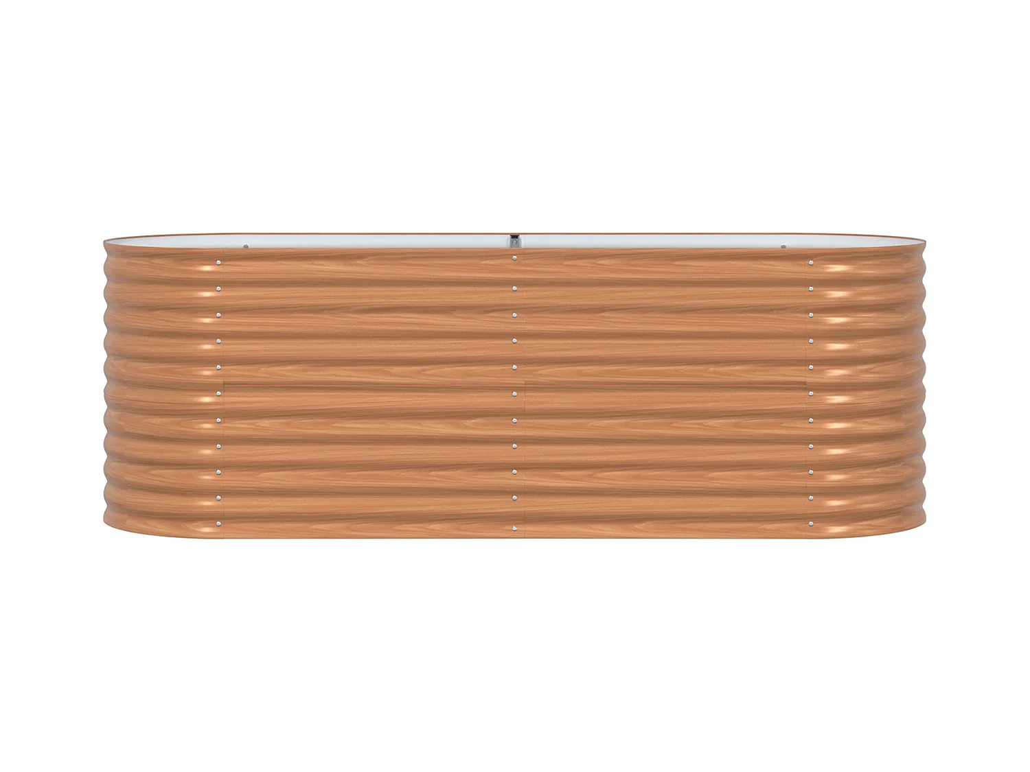 Bruin tuinbed - Houtlook 240x80x81 cm in staal