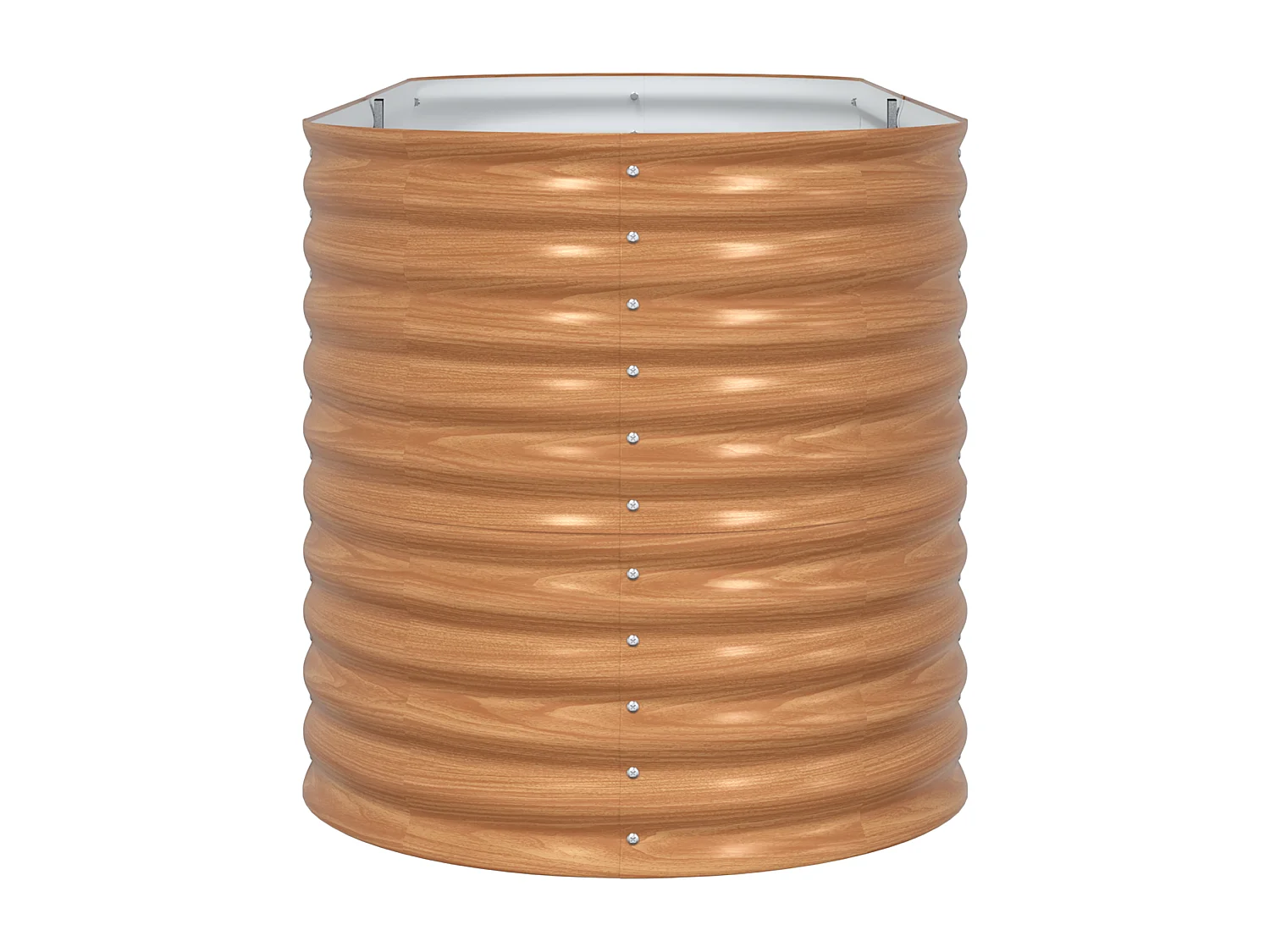 Bruin tuinbed - Houtlook 240x80x81 cm in staal