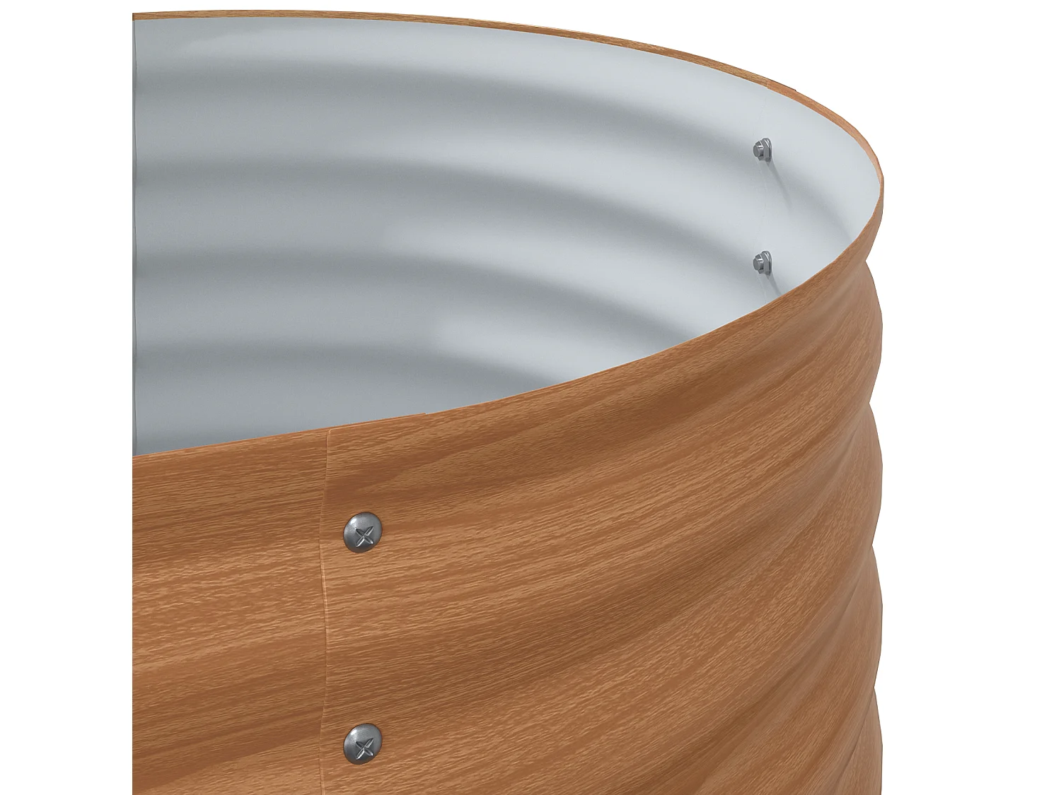 Bruin tuinbed - Houtlook 240x80x81 cm in staal