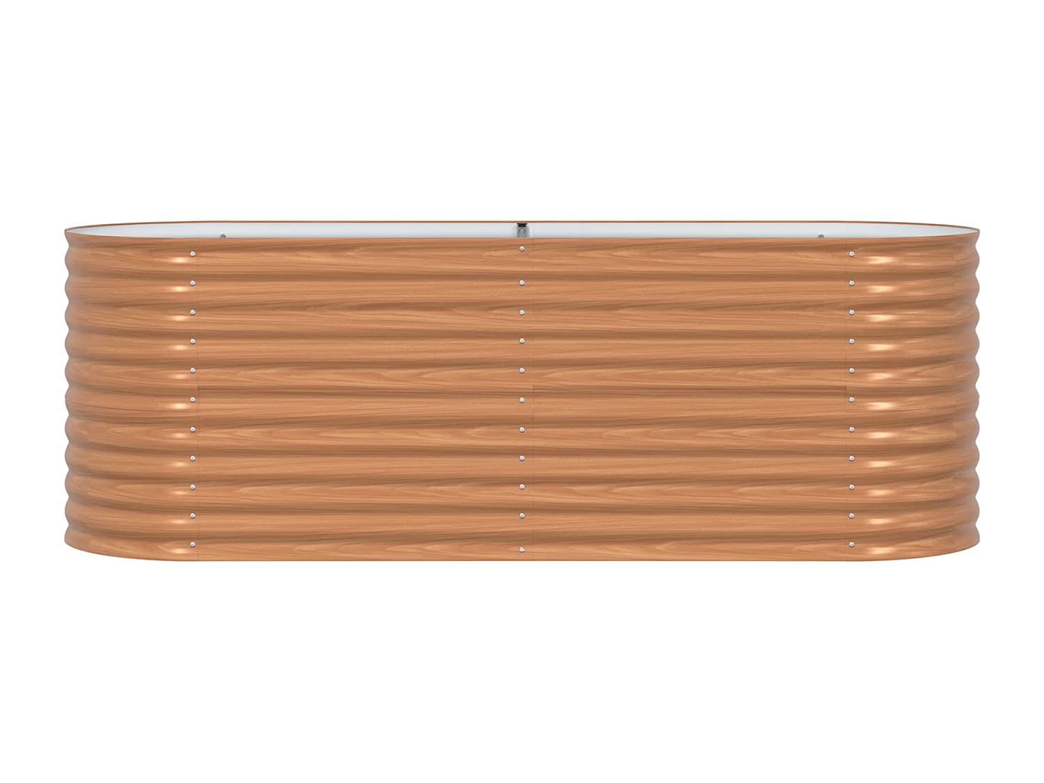 Bruin tuinbed - Houtlook 240x80x81 cm in staal