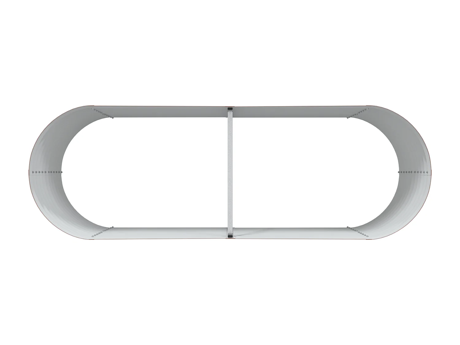 Bruin tuinbed - Houtlook 240x80x81 cm in staal