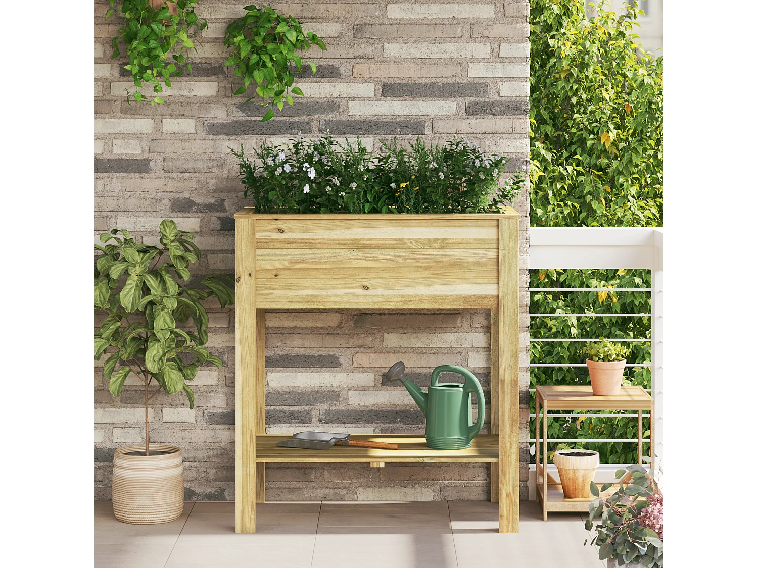 Supporto da giardino 85x46x94 cm Legno di pino impregnato