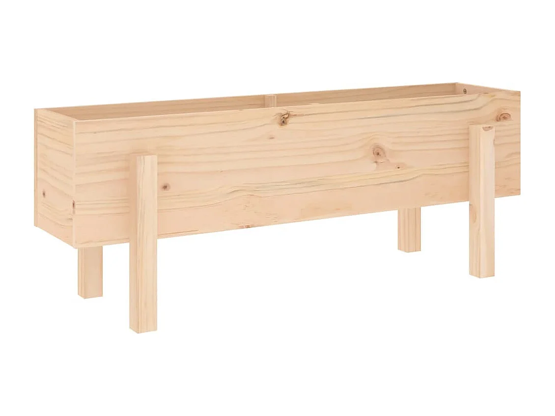 Bancal elevado 101x30x38 cm madera maciza de pino