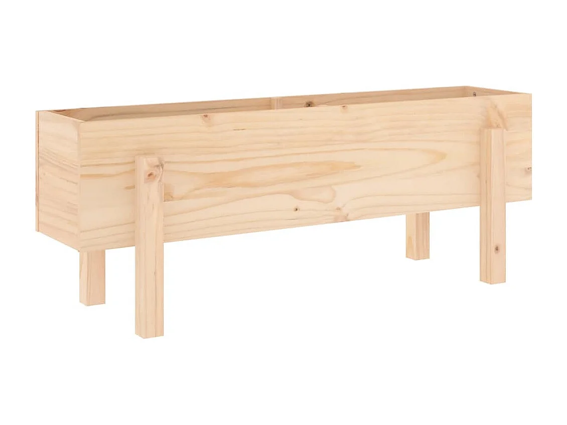 Bancal elevado 101x30x38 cm madera maciza de pino