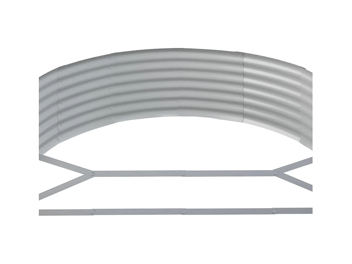 Verhoogd tuinbed gepoedercoat staal antraciet