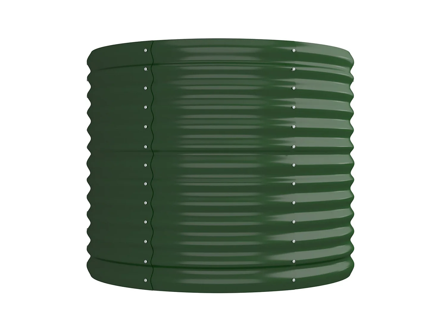 Letto da giardino rialzato in acciaio verniciato a polvere 224x80x68 cm verde