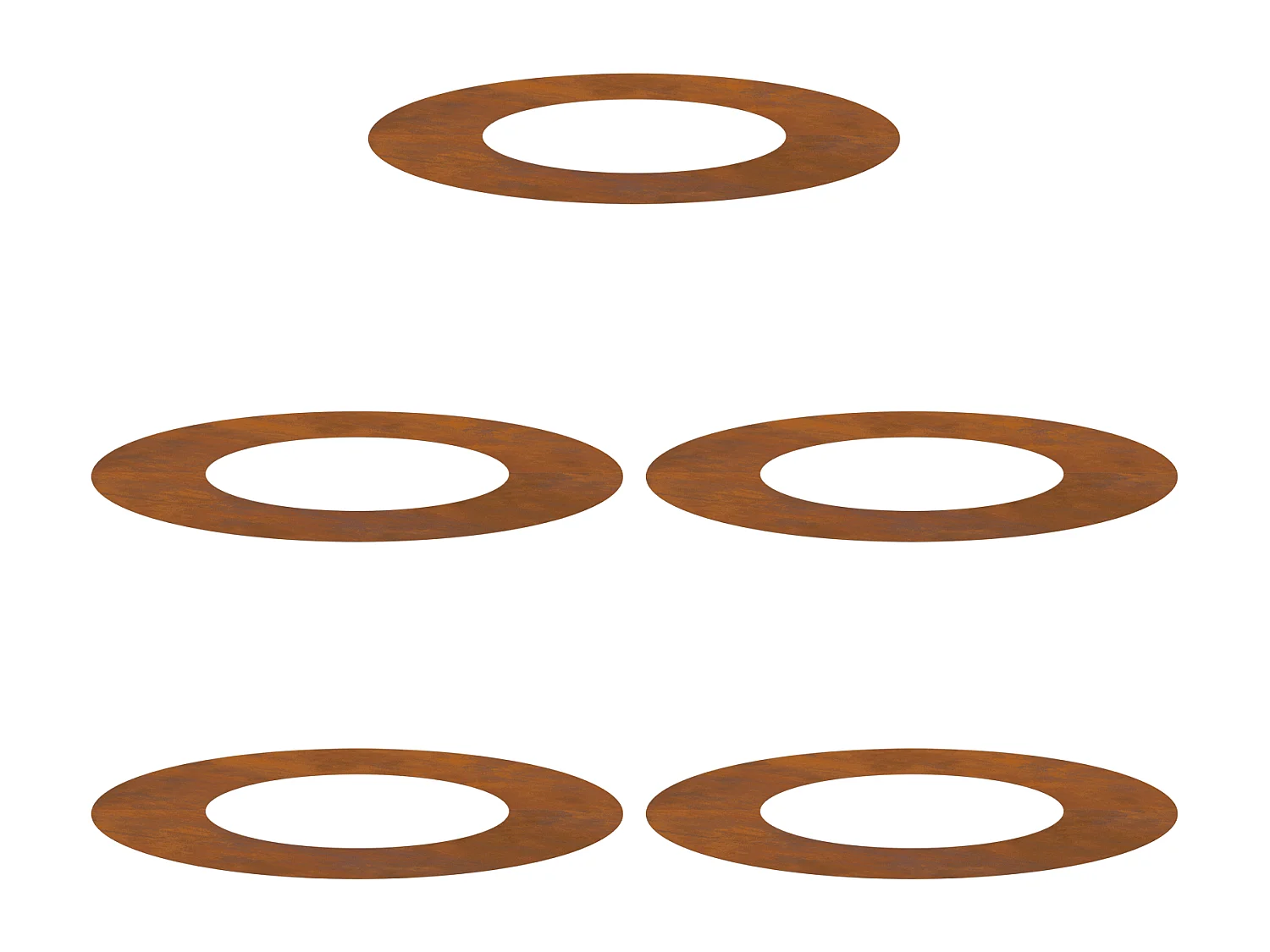 Bac à fleurs en acier corten Acier corten Moyen