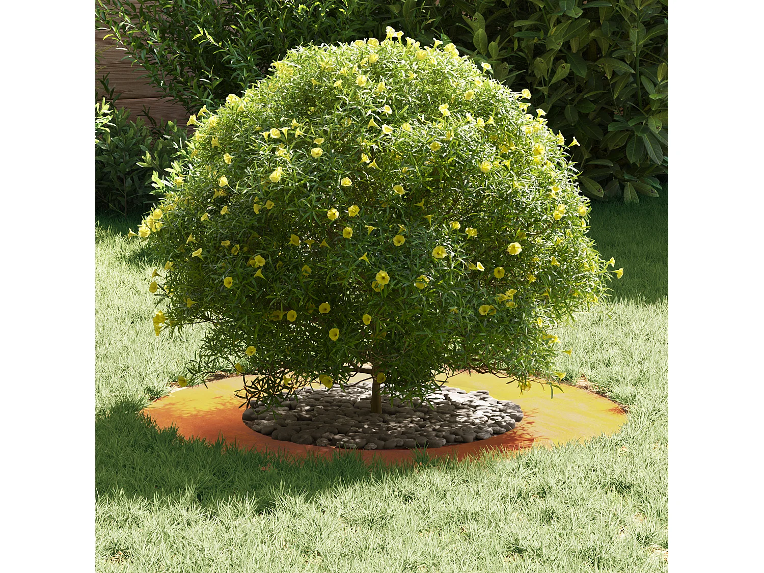 Bac à fleurs en acier corten Acier corten Moyen