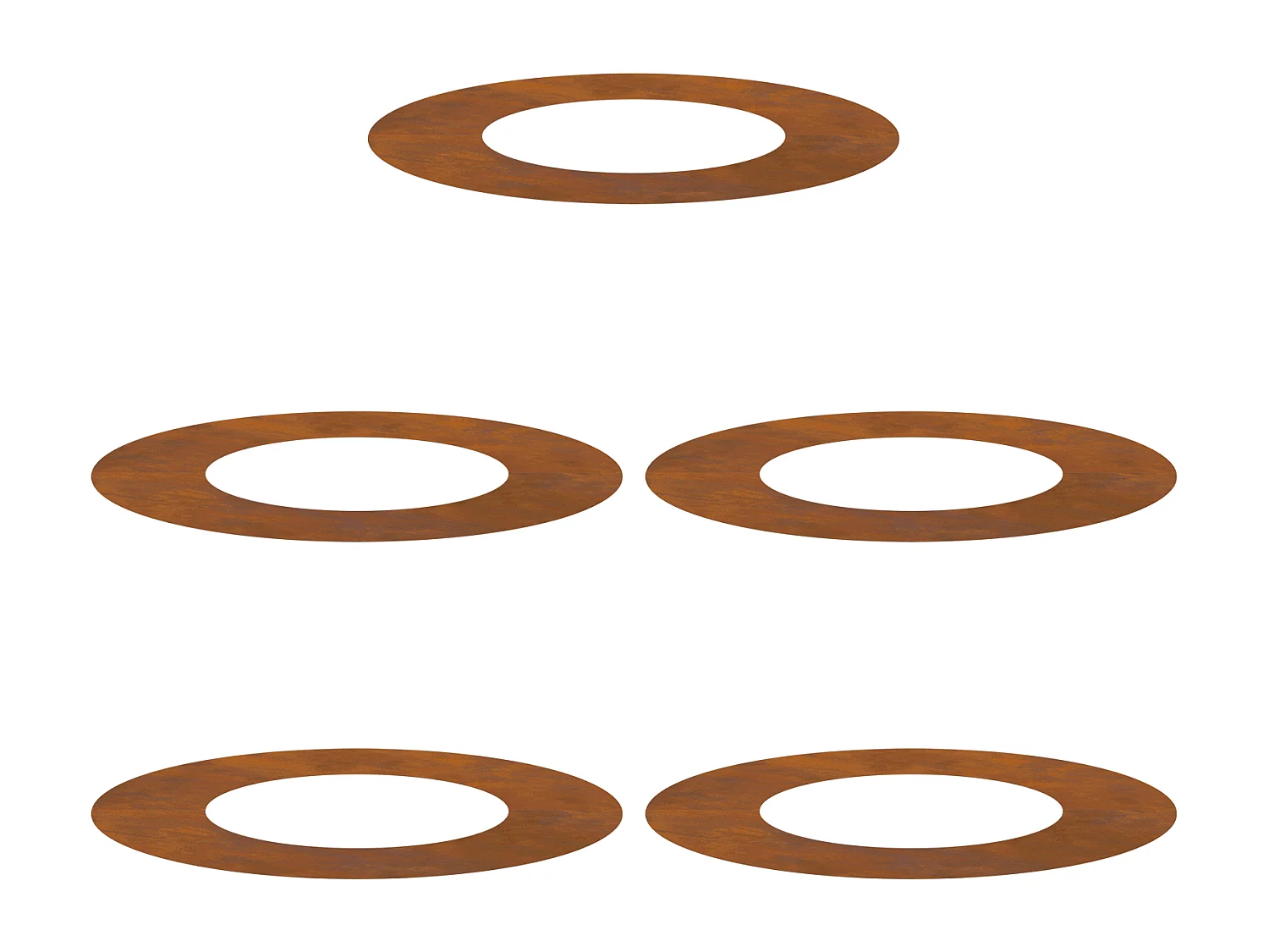 Bac à fleurs en acier corten Acier corten Moyen