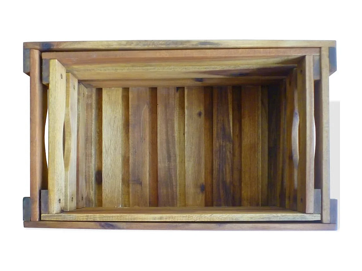 Caisse à pommes 2 pcs Bois d'acacia massif