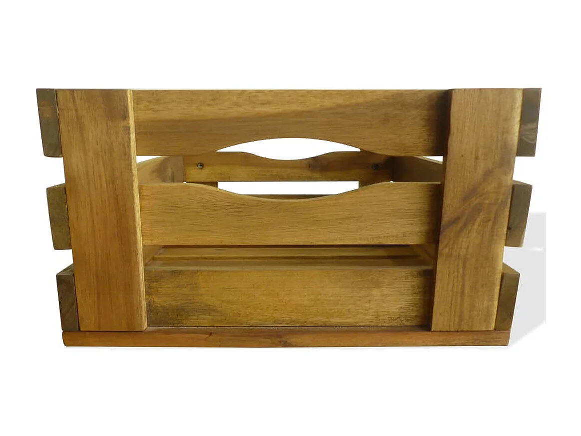 Caisse à pommes 2 pcs Bois d'acacia massif