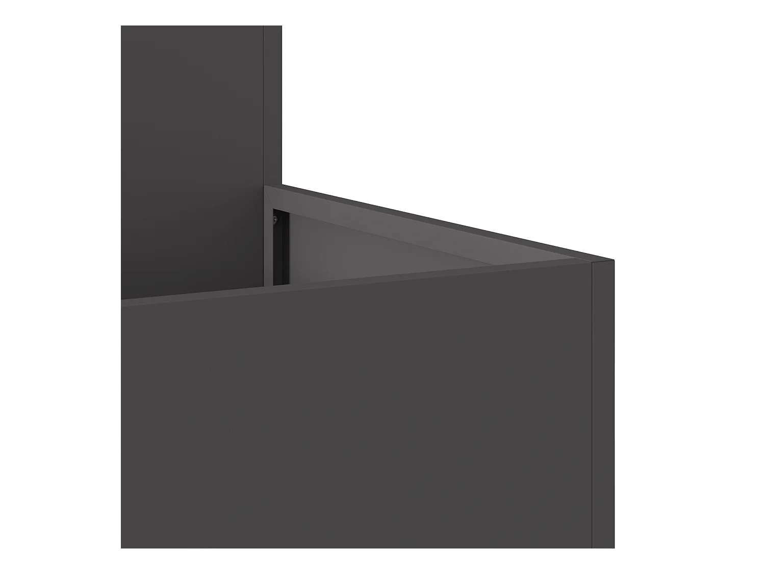 Plantenbak 100x100x48 cm in zwart staal