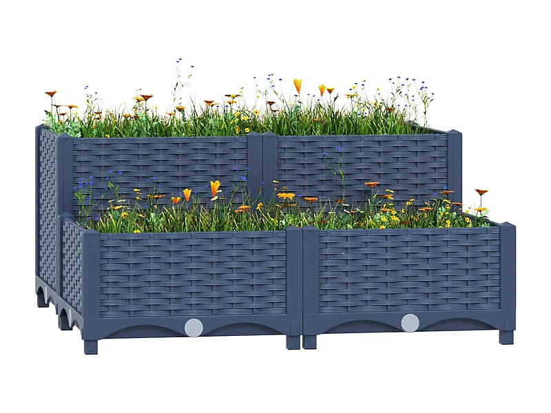 Letto rialzato 80x80x38 cm Polipropilene