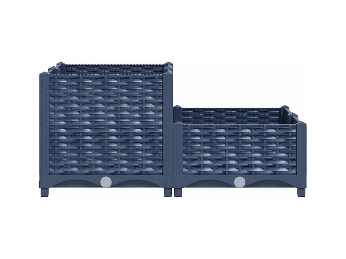 Lit surélevé 80x80x38 cm Polypropylène