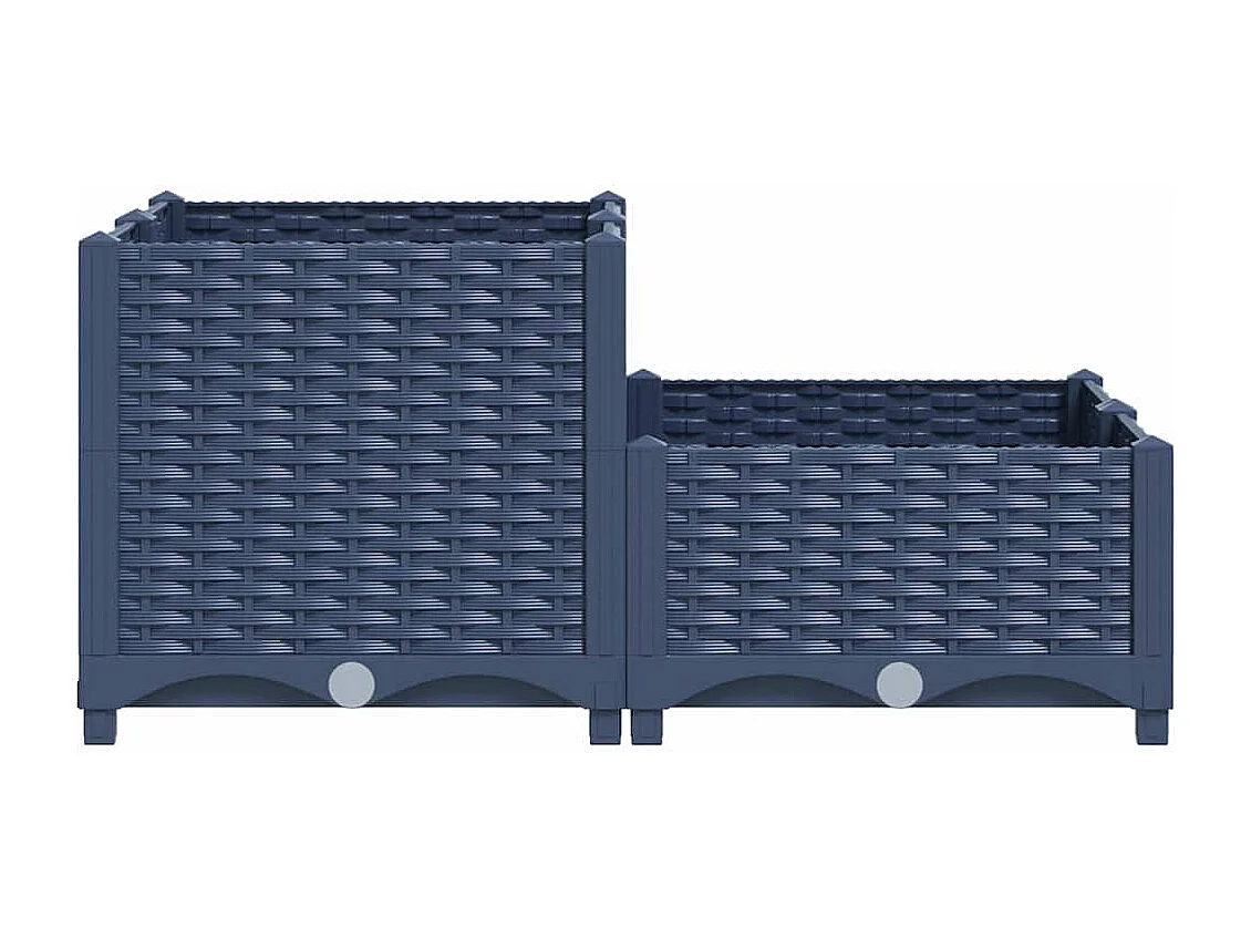 Verhoogd bed 80x80x38 cm Polypropyleen