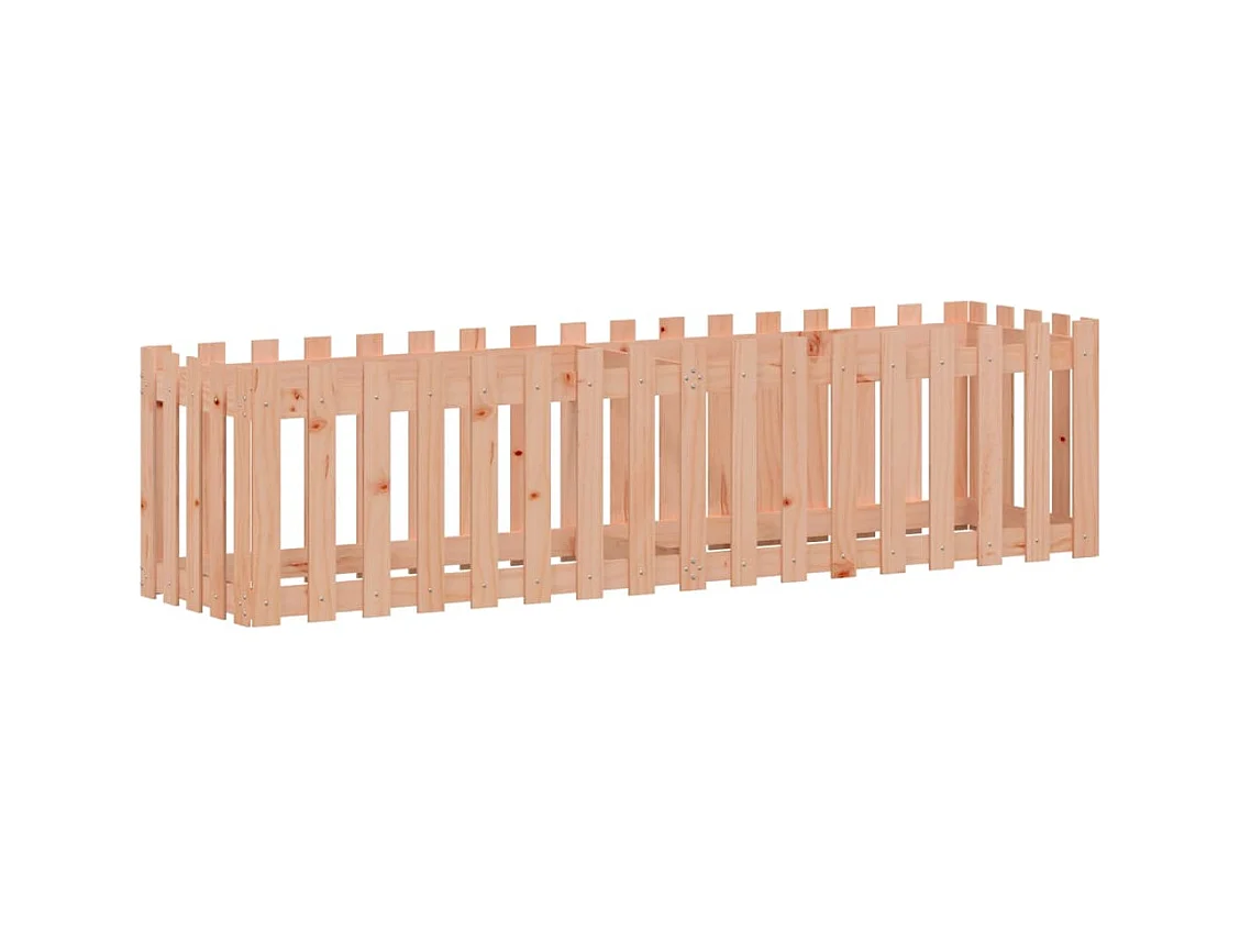 Lit surélevé de jardin design de clôture bois douglas massif