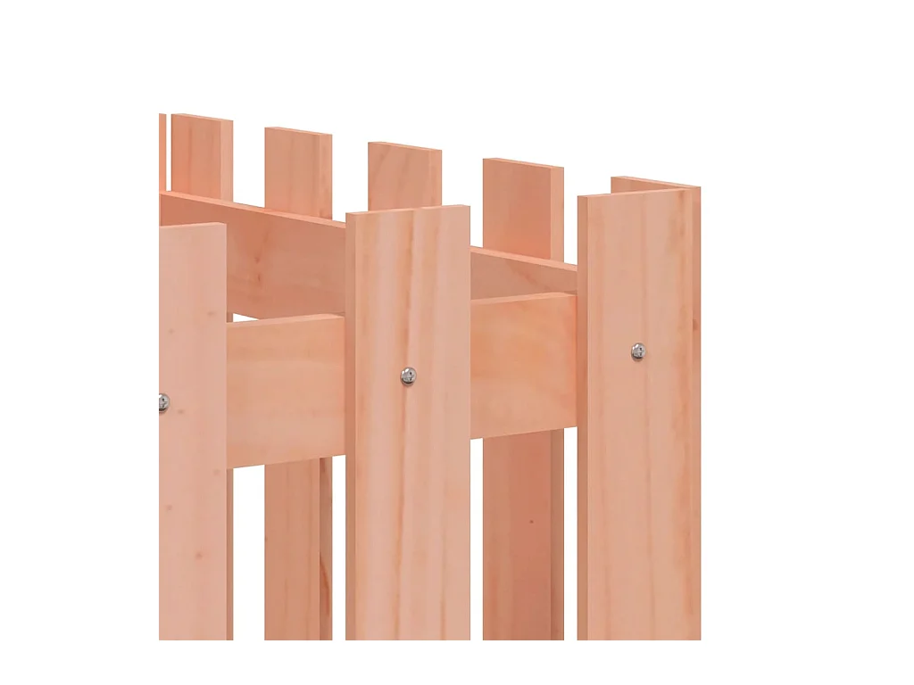 Lit surélevé de jardin design de clôture bois douglas massif