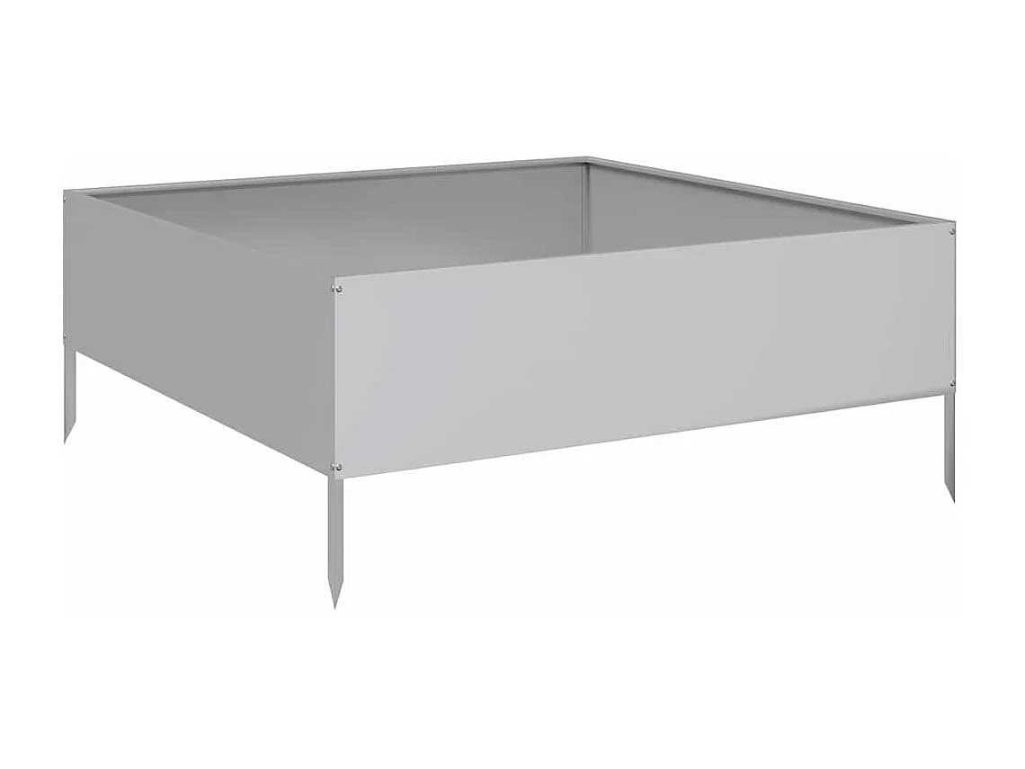 Hochbeet 100x100x25 cm Edelstahl