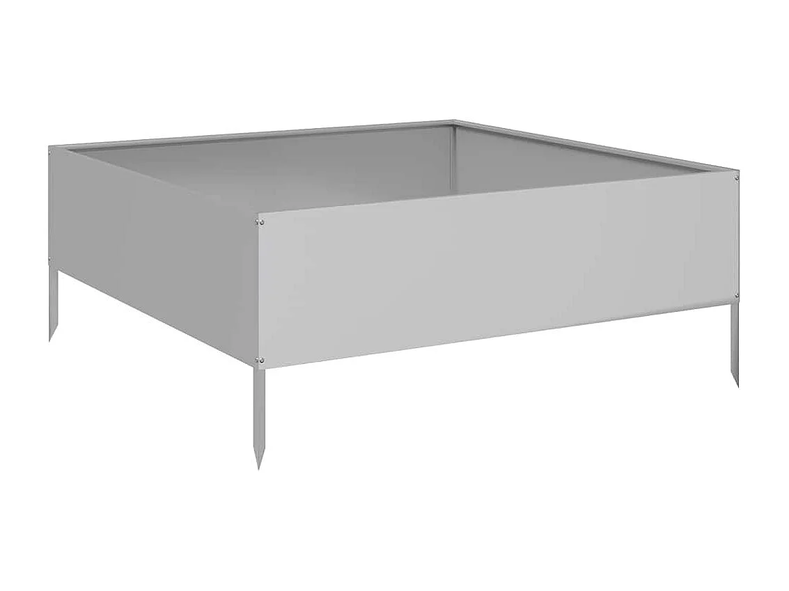 Hochbeet 100x100x25 cm Edelstahl