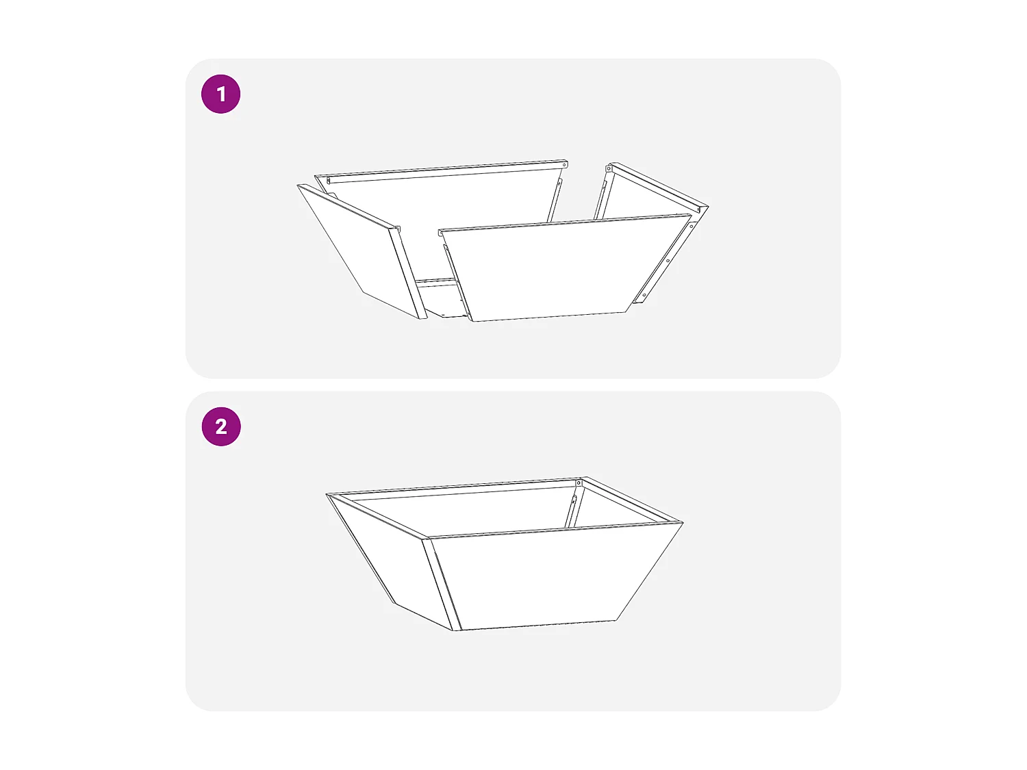 Zwarte metalen plantenbak Metaal 40 x 40 x 15 cm Duurzaam