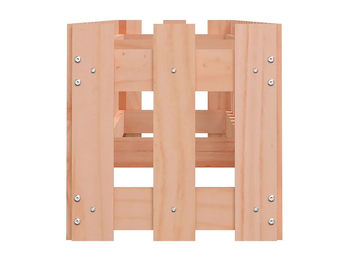 Aiuola rialzata di design con recinzione in legno massello di abete Douglas