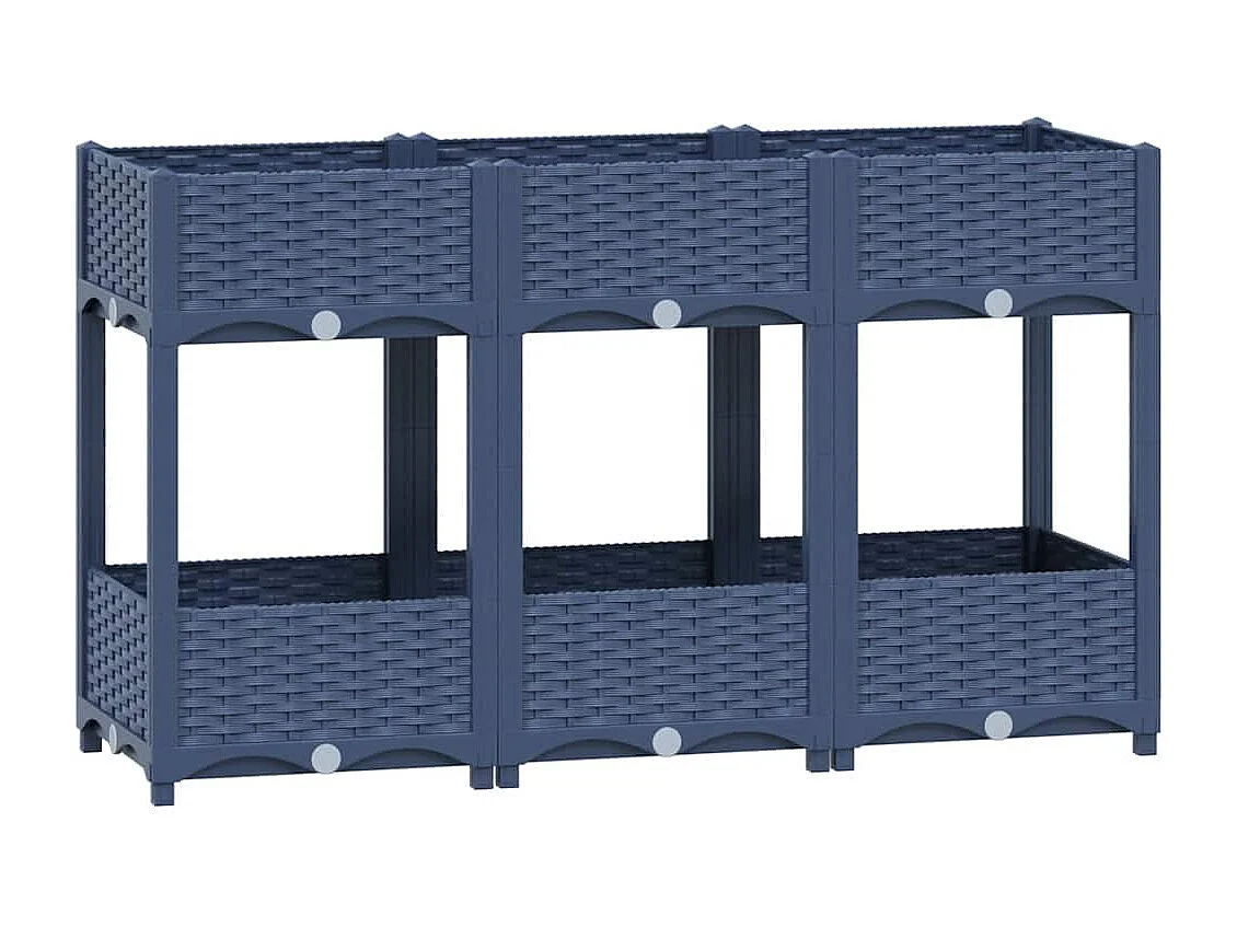 Verhoogd bed 120x40x71 cm Polypropyleen